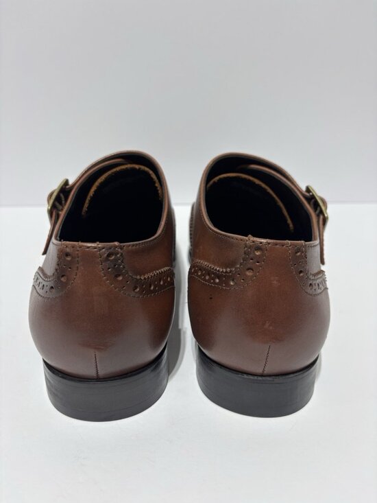 Florsheim Men’s Jetson Wingtip Monk Strap Oxford Cognac, Size 10.5 Wide main image 4